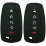 2Pcs Coolbestda Rubber 5buttons Smart Key Fob Full Protector Remote Skin Cover Case Keyless Jacket for 2019 2018 2017 Ford Fusion F250 F350 F450 F550 Edge Explorer