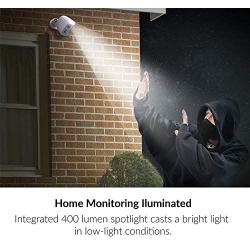 D-Link Outdoor Security Spotlight WiFi Camera, Built in Smart Home Hub Security Surveillance in Full HD, Works with Alexa (DCS-8630LH-US) White