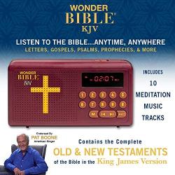 Wonder Bible KJV- The Talking Audio Bible Player (King James Version) New & Old Testament Endorsed by Pat Boone, As Seen on TV