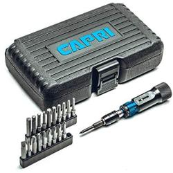 Capri Tools Ultra Precision Certified Torque Limiting Screwdriver Set, 1.5 to 6 in. lbs. in 0.05 in. ib. Increments