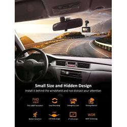 Pathinglek Dash Cam 1080P DVR Dashboard Camera FHD Car Driving Recorder 3 Inch Driving Camera LCD Screen, 170°Wide Angle, WDR, G-Sensor, Loop Recording, Parking Monitor, Motion Detection