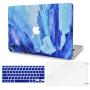 LuvCase 3 in 1 Laptop Case Compatible with Old MacBook Pro 13'' Retina Display (2015/2014/2013/2012) A1502/A1425 Hard Shell Cover, Keyboard Cover & Screen Protector (Oil Paint 5)
