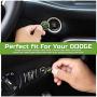 ToolEpic for Dodge Ram 1500 Challenger Charger Durango Accessories 2015-2021 - Engine Start Stop Button Overlay Sublime Green Emblem - Push to Release Hell Badge Unique Style - Perfect for Decals