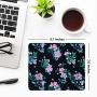 Cute Designer Desk Mouse Pad for Women, Pretty and Colorful Designs, Anti-Slip, Perfect Office, Work & Home Computer Accessory (Rose, Black and White, Rectangle)