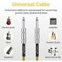 Donner Guitar Cable 20 ft, Low Noise Guitar AMP Cord, 1/4 Inch Instrument Cable for Electric Guitar Bass Straight to Straight Brown Yellow Donner Guitar Cable 20 ft, Low Noise Guitar AMP Cord, 1/4 Inch Instrument Cable for Electric Guitar Bass Straight to Straight Brown Yellow