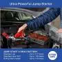 HALO Bolt Portable Car Jump Starter 57720 MWH Car Battery Jump Starter with 2 USB Ports To Charge Devices, Portable Car Charger - Black Graphite, 123225 HALO Bolt Portable Car Jump Starter 57720 MWH Car Battery Jump Starter with 2 USB Ports To Charge Devices, Portable Car Charger - Black Graphite, 123225