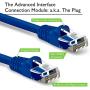GearIT 10 Pack, Cat 6 Ethernet Cable Cat6 Snagless Patch 0.5 Feet - Computer LAN Network Cord, Blue - Compatible with 10 Port Switch POE 10port Gigabit