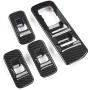 Car Window Lift Switch Panel Decoration Frame Cover Trim for 2015 2016 2017 2018 Ford F150 Accessories (Carbon Fiber)