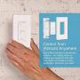 Lutron Caseta Smart Home Switch with Wallplate, Works with Alexa, Apple HomeKit, and Google Assistant | 5-Amp, for Ceiling and Exhaust Fans, LED Bulbs, Incandescent and Halogen | PDW-5ANS-WH-A | White