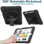SEYMAC stock Case Compatible with iPad 8th/7th Generation 10.2 inch 2020/2019 (Black)