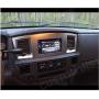 SLATE GREY Black and Silver Aftermarket Stereo Radio Double Din Dash Install Kit Compatible with Dodge Ram 2006 2007 2008 2009 (Standard, Silver)