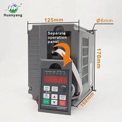 Vector Control CNC VFD Variable Frequency Drive Controller Inverter Converter 220V 2.2KW 3HP for Motor Speed Control HUANYANG GT-Series (220V, 2.2KW)