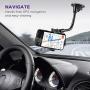 Windshield Car Phone Mount, Universal Dashboard Phone Holder with Long Arm Washable Suction Cup Car Cradle,Compatible with Phone 11 Pro Xs XS Max XR X 8 8 Plus 7 Galaxy S9 S8 S7 Note 9 10