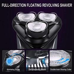 Electric Razor for Men,FLYCO Wet & Dry Mens Razors for Shaving Electric Cordless with Pop-up Trimmer,Rotary Razors Electric Shavers for Men Waterproof Rechargeable