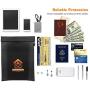 MoKo Fireproof Money & Document Bag, Fire & Water Resistant Envelope Holder, Protect Your Valuables, Documents, Cash, Jewelry, Zipper Closure for Maximum Protection - Black