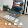 Macally Laptop Stand - Laptop Riser Stand for Desk - Aluminum Ergonomic Laptop Holder Mount Works with all Macbooks & Notebook Computers between 10 to 17.3 Inches - Silver
