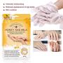 Hand Moisturizing Mask, (5 Pack) Honey and Milk Gloves, Moisturizing Natural Therapy Gloves, for Dry Aging Cracked Hands Repair Rough Skin for Men Women Hand Moisturizing Mask, (5 Pack) Honey and Milk Gloves, Moisturizing Natural Therapy Gloves, for Dry Aging Cracked Hands Repair Rough Skin for Men Women