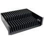 Tripp Lite 3U Rack Mount Tablet iPad Laptop Chromebook Storage Shelf for Racks SR16SHELF Black