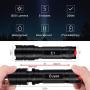 E1 LED Flashlight-1200 Lumens 5 Modes Zoomable Handheld IP67 Water Resistant Conveniently Packed Best Camping Hiking Outdoor Emergency Flash light (3A Batteries Included) …