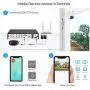 ZOSI 1080P H.265+ Home Security Camera System,5MP Lite 8 Channel Surveillance DVR with Hard Drive 1TB and 4 x 1080p Weatherproof CCTV Dome Camera Outdoor Indoor with 80ft Night Vision, Motion Alerts