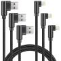 90 Degree Right Angle iPhone Charger Cable Lightning Cable 3Pack 10ft Metal Nylon Braided Cord iPhone 12/11/ Pro/Max/X/XS/XR/XS Max/ 8/ Plus/7/7 Plus/6/6S-Black 90 Degree Right Angle iPhone Charger Cable Lightning Cable 3Pack 10ft Metal Nylon Braided Cord iPhone 12/11/ Pro/Max/X/XS/XR/XS Max/ 8/ Plus/7/7 Plus/6/6S-Black