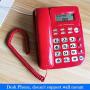 JeKaVis J-P50 Desk Corded Landline Phone for Small Business and Home, 40dB Amplified Ringer for Seniors Elderly Support Hands-Free Calling, SOS Emergency Speed Dial (Red)