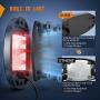 Nilight LED Rock Light 4PCS White Light Pods Waterproof Under Body Wheel Well Light Exterior Interior Lights for Car Truck Pickups ATV UTV SUV Motorcycle Boat, 2 Years Warranty Nilight LED Rock Light 4PCS White Light Pods Waterproof Under Body Wheel Well Light Exterior Interior Lights for Car Truck Pickups ATV UTV SUV Motorcycle Boat, 2 Years Warranty