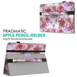 MoKo Case Holder for i-Pencil, Elastic Detachable Pouch for i-Pencil, Fit iPad 8th Generation/iPad 10.2 2019/iPad Air (3rd Gen) 10.5'' 2019 (Only for i-Pencil 1st Case) - Floral Purple