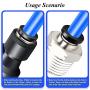Tailonz Pneumatic Air Line 1/4 inch od Blue Pneumatic Nylon Tube 32.8ft Air Brake Tubing Nylon Hose