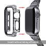 Fullife Compatible with Apple Watch Case, Bling Cases Replacement for Apple Watch 38mm 40mm 42mm 44mm Protective Bumper Compatible with Apple Watch Series 5 4 3 2 1, 38mm-Black