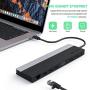 WAVLINK USB C Docking Station, 12 Port Triple Display 100W Charging Type C Adapter Compatiable for MacBook and Windows with DP&HDMI&VGA, 4 USB Ports, SD/TF Card Reader, Gigabit Ethernet, Audio