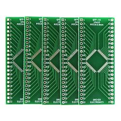 5pcs 44-Pin TQFP/LQFP to DIP Breakout Board