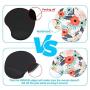 Miyaso Ergonomic Mouse Pad with Wrist Support, Cute Mouse Pads with Non-Slip Rubber Base for Home Office Working Studying Easy Typing & Pain Relief, Summer Flower
