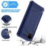 Designed for Galaxy A51 Case,ORETech Samsung A51 Cover with [2 x Tempered Glass Screen Protector] 360° Full Body Hard PC Soft TPU Silicone Edge Heavy Duty Protective Case for Samsung A51 4G 6.5'' Blue