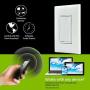 GE Enbrighten Z-Wave Plus 1000-Watt Smart Dimmer, No Neutral Wire Required, Halogen/Incandescent Bulbs Only, Works with Alexa/Google Assistant, ZWave Hub Required, White & Light Almond, 14299