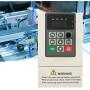 VFD Variable Frequency Converter 220V Single-Phase Input & Output Motor Drive Inverter for Spindle Motor Speed Control(1.5KW 7A)