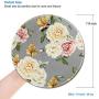 BOSOBO Mouse Pad, Blooming Rose Round Mousepad, Customized Gaming Mouse Mat for Laptop, Computer & PC, Durable Stitched Edges, Non-Slip Rubber Base, Enhanced Thickness, Waterproof