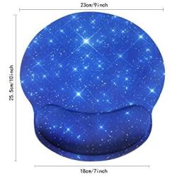 Mouse Pad Wrist Support Ergonomic Memory Foam - Lightweight Rest Nonslip Mousepad for Office,Gaming,Computer, Laptop & Mac,Pain Relief,at Home Or Work