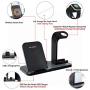 LA GUAPA Wireless Charger, Qi-Certified 10W Wireless Charging Station Stand Dock, Compatible with iPhone Wireless Charger iPhone 12/11 Pro Max/X Samsung Galaxy Note 10 Plus Huawei P40 Pro