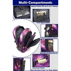 Backpack For School College Student Laptop Bookbag Travel Business with USB Port (Galaxy Color G)