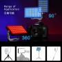 IVISII G2 Pocket RGB Camera Light,32Wh Built-in 3600mAh Rechargeable Battery 360°Full Color Gamut 9 Light Effects,2600-10000K LED Video Light Panel with Aluminum Alloy Body, Adjustable Tripod Stand