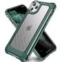 SUPBEC Compatible for iPhone 11 Pro Max Case and [ Screen Protector Tempered Glass x2Pcs] Protective Phone Cover [HeavyDuty Series] Shockproof Silicone for iPhone 11Pro Max Phone Case-Clear Green-6.5''