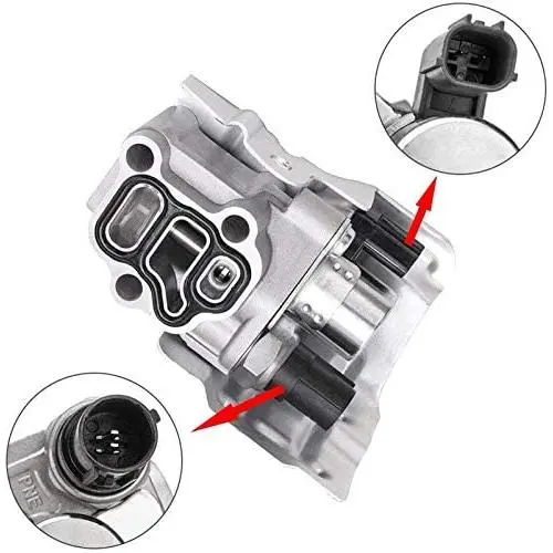 Benefast VTEC Solenoid Spool Valve w/Timing Oil Pressure Switch & Gasket Compatible with Honda Accord CR-V Element Civic Acura RSX Acura TSX Replacement# 15810-RAA-A01 15810-RAA-A03