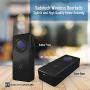 Wireless Doorbell by SadoTech – Waterproof Door Bells & Chimes Wireless Kit, 1000-ft Range,52 Door Bell Chimes, 4 Volume Levels with LED, Wireless Doorbells w/ 1 Receiver & 1 Button, Crosspoint, Black