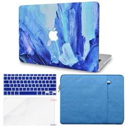 LuvCase 4in1 Laptop Case Compatible with Old MacBook Pro 13'' (CD Drive, 2008-2012) A1278 Hard Shell Cover, Sleeve, Keyboard Cover & Screen Protector (Oil Paint 5)