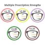 MEDOLONG Womens Asymptotic Multifocal Glasses Horn Rimmed Readers Progressive Multifocus Computer Reading Glasses-RG17