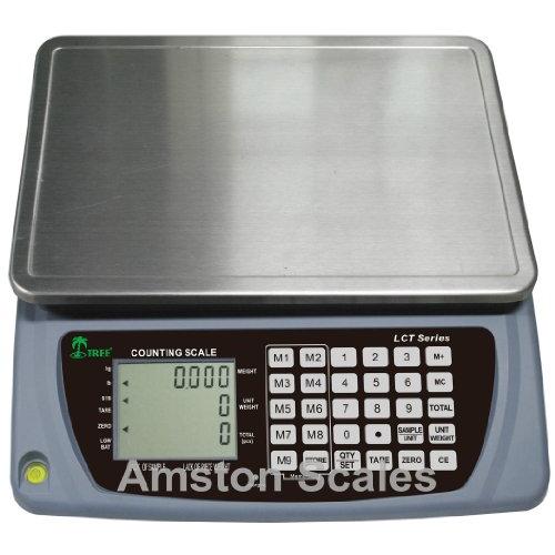 6.6 LB x 0.0002 LB / 3 KG x 0.1 Gram Large (13 x 9 Inch Tray) Counting Scale Coin Parts Inventory Paper Piece