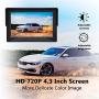 AMTIFO A12 HD Backup Camera Kit Two Video Channels Monitor Driving Hitch Rear/Front View Observation System for Trucks,Cars,Campers,DIY Guide Lines,Super Night Vision