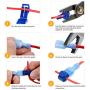 Nilight - 50004R 120 Pcs/60 Pairs Quick Splice Wire Terminals T-Tap Self-stripping with Nylon Fully Insulated Male Quick Disconnects Kit, 2 Years Warranty