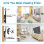 Tilt TV Wall Mount Bracket for Most 32-55 Inch Flat Screen, Curved TVs - BLUE STONE Universal TV Mount with VESA up 400x400mm,Loading Capacity 66 lbs, Fits 8'',12'',16'' Studs